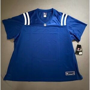NEW Indianapolis Colts Pro Line NFL Jersey Womens 4XL Blue Blank Short Sleeve.